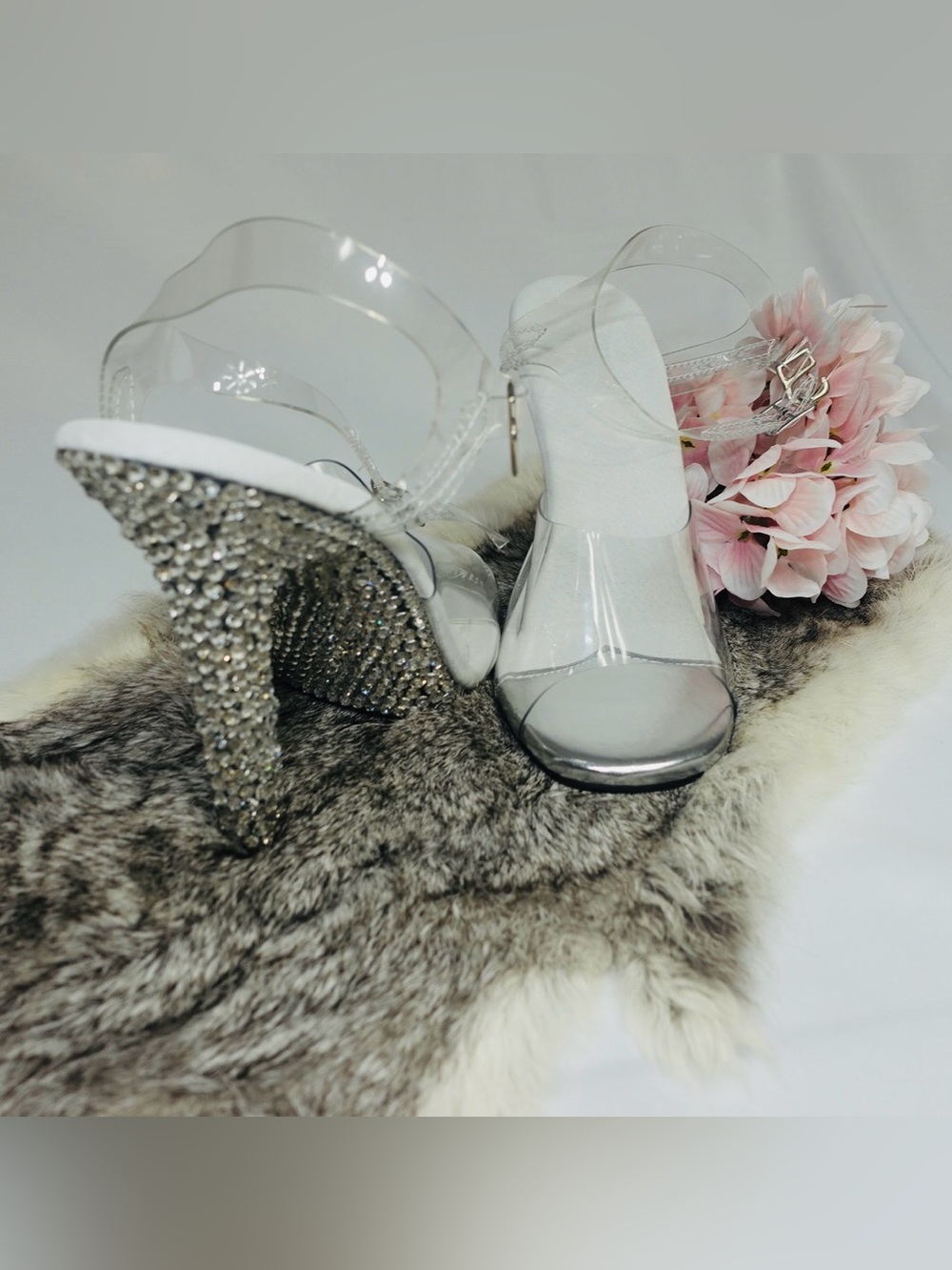 Bikini Competition Heels | SW Style | AB Crystal | Size 6.5 | NPC Stage Shoes